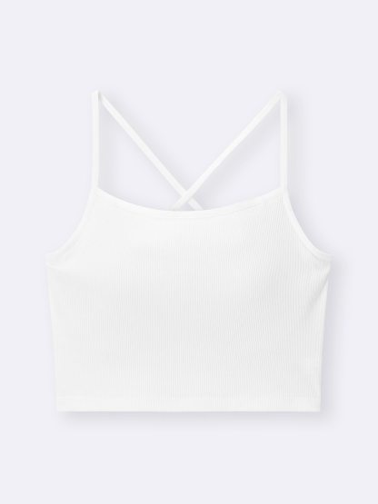ブラフィール2WAYクロップドキャミソール - 01 OFF WHITE