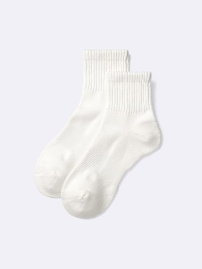 スタイルヒートリブパイルアンクルソックス - 01 OFF WHITE
