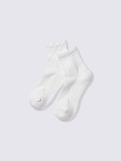 リブパイルアンクルソックス - 01 OFF WHITE