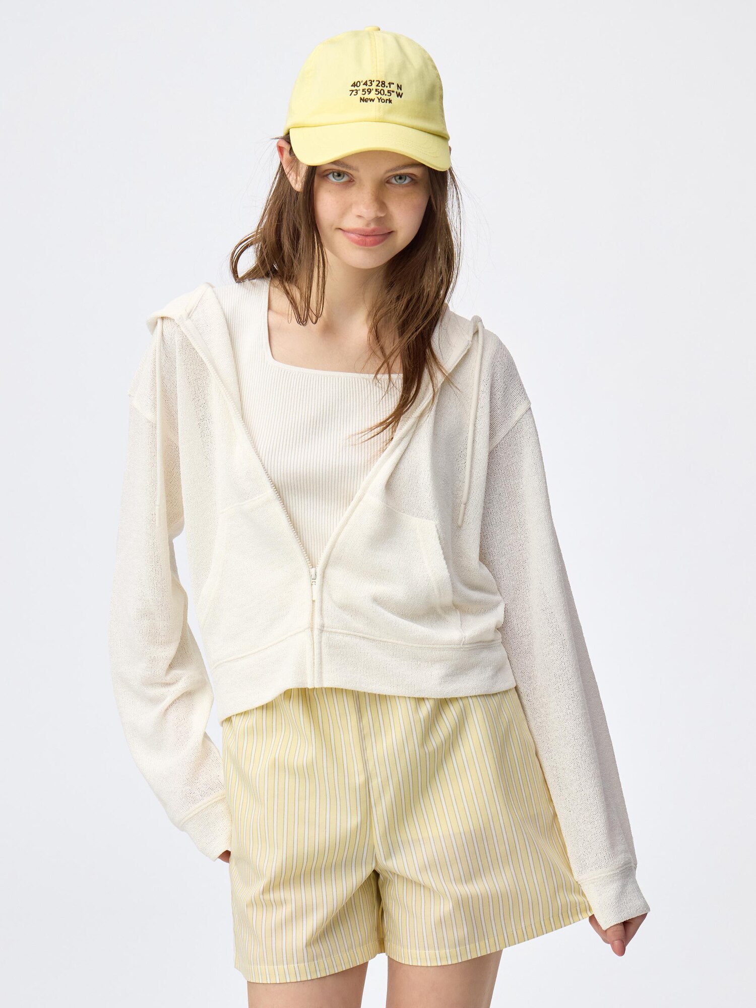 ループヤーンフルジップパーカ - 01 OFF WHITE