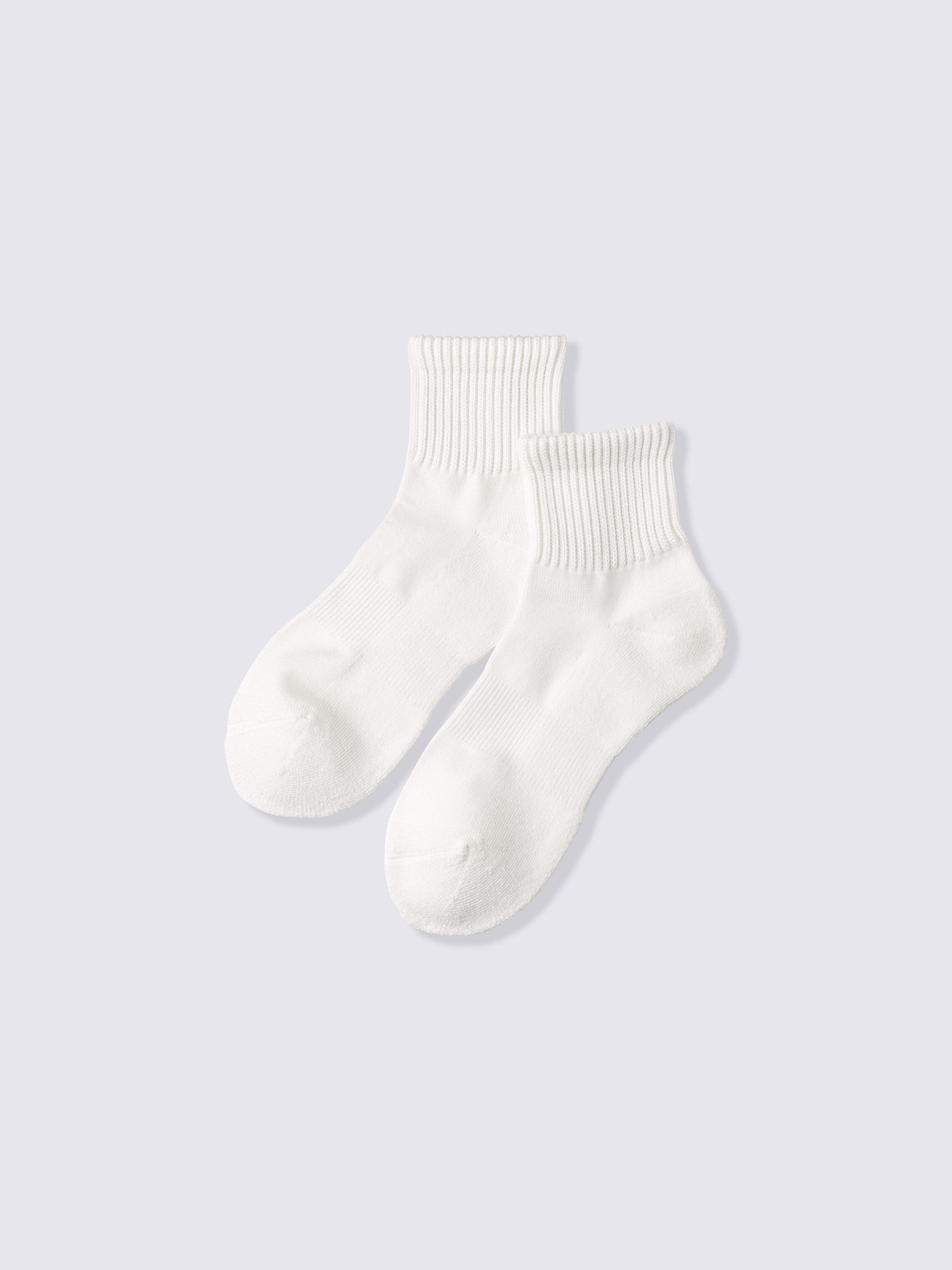 ウォームリブパイルアンクルソックス - 01 OFF WHITE