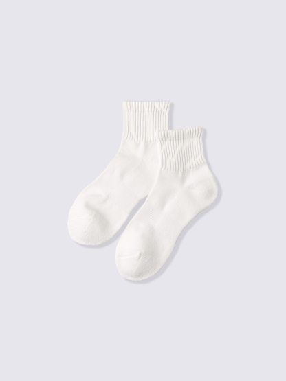 ウォームリブパイルアンクルソックス - 01 OFF WHITE