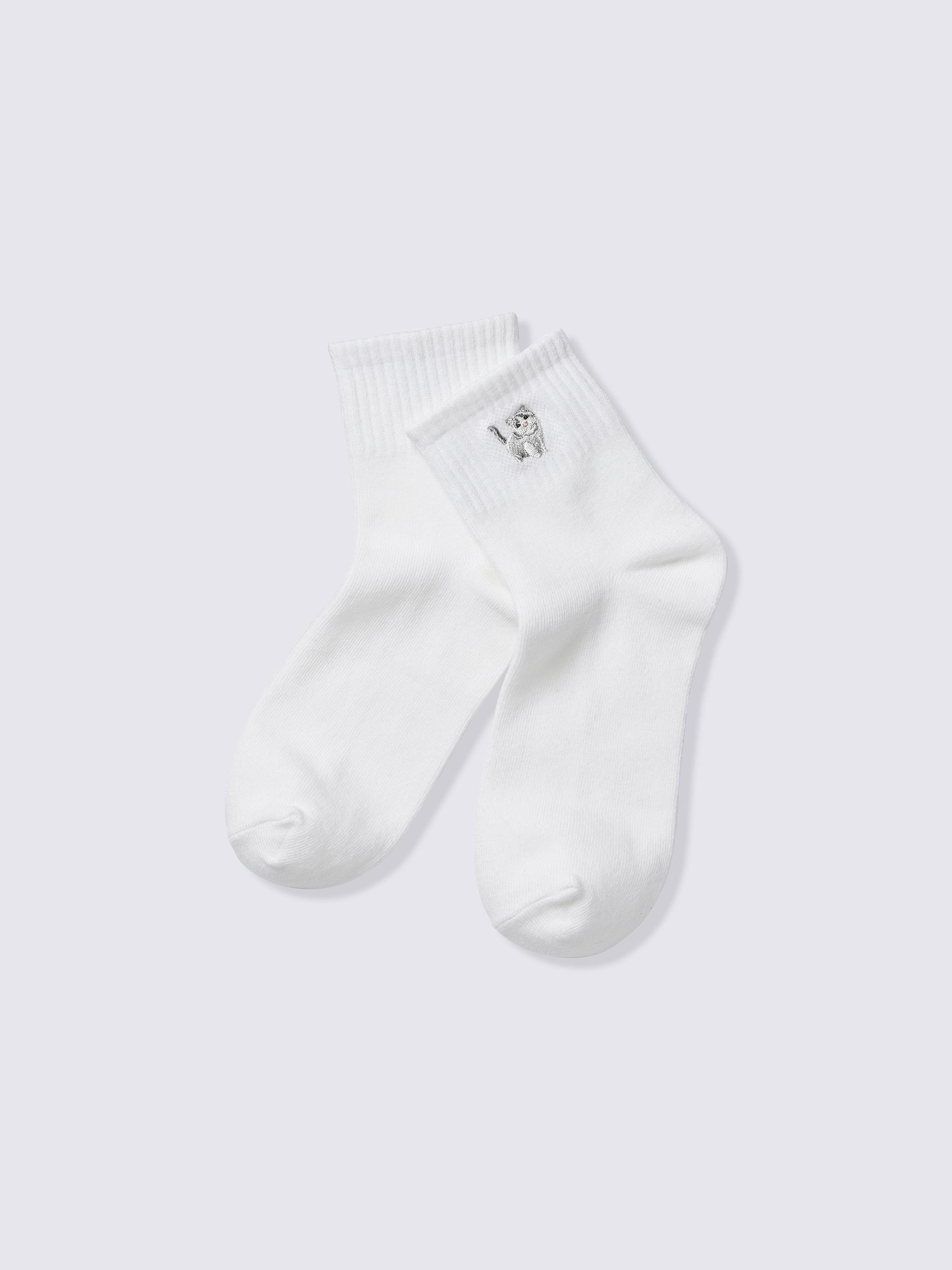 アンクルソックス(アニマル) - 01 OFF WHITE