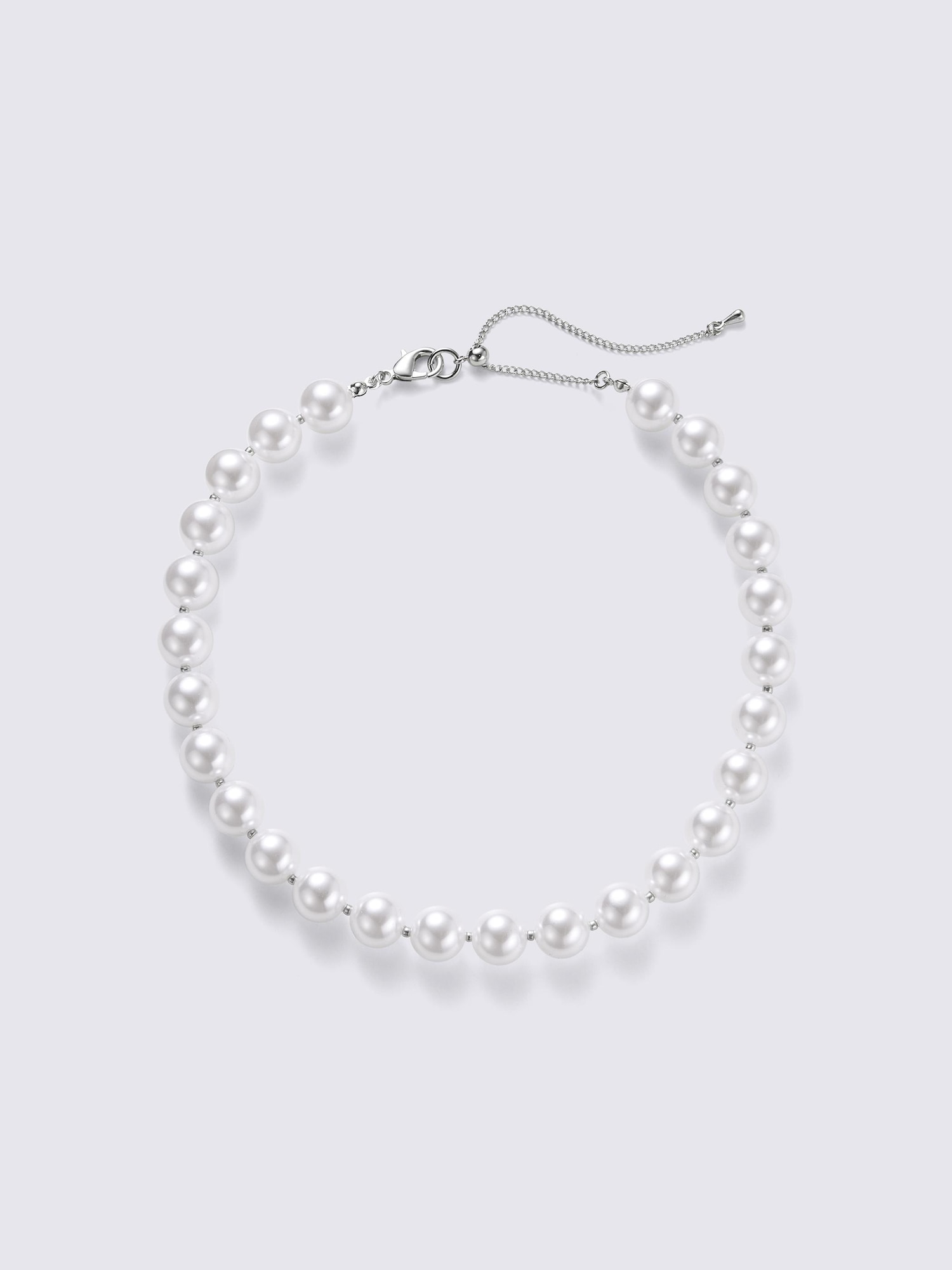 パールライクボリュームネックレス - 01 OFF WHITE