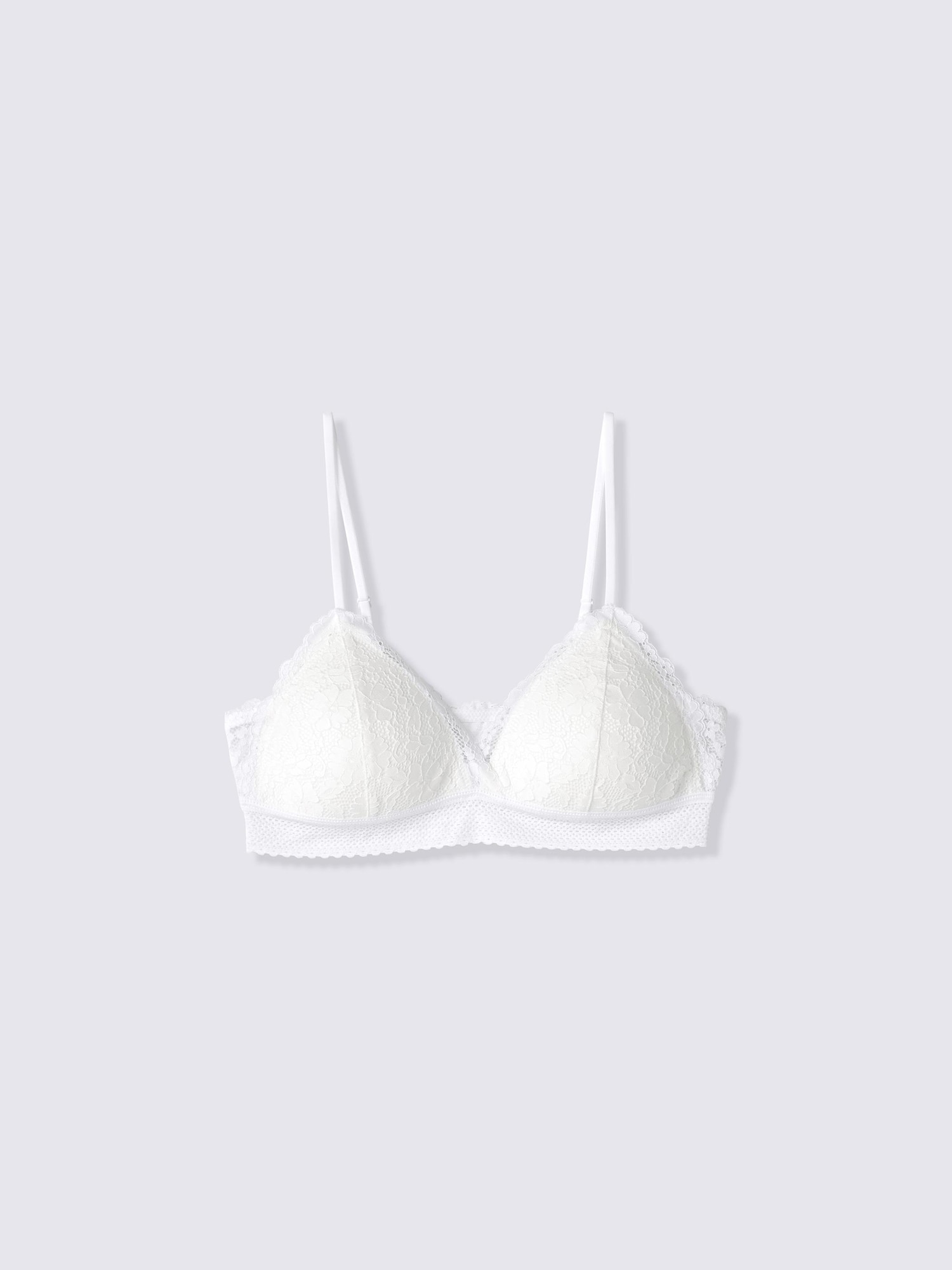 ブラレット(レース)(ノンワイヤー) - 01 OFF WHITE