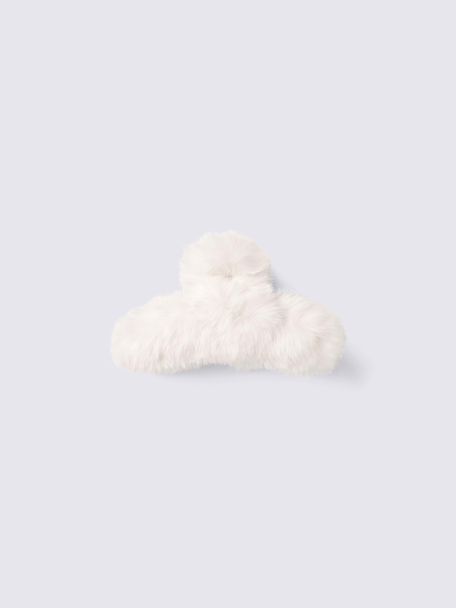 フラッフィーヘアクリップ - 01 OFF WHITE