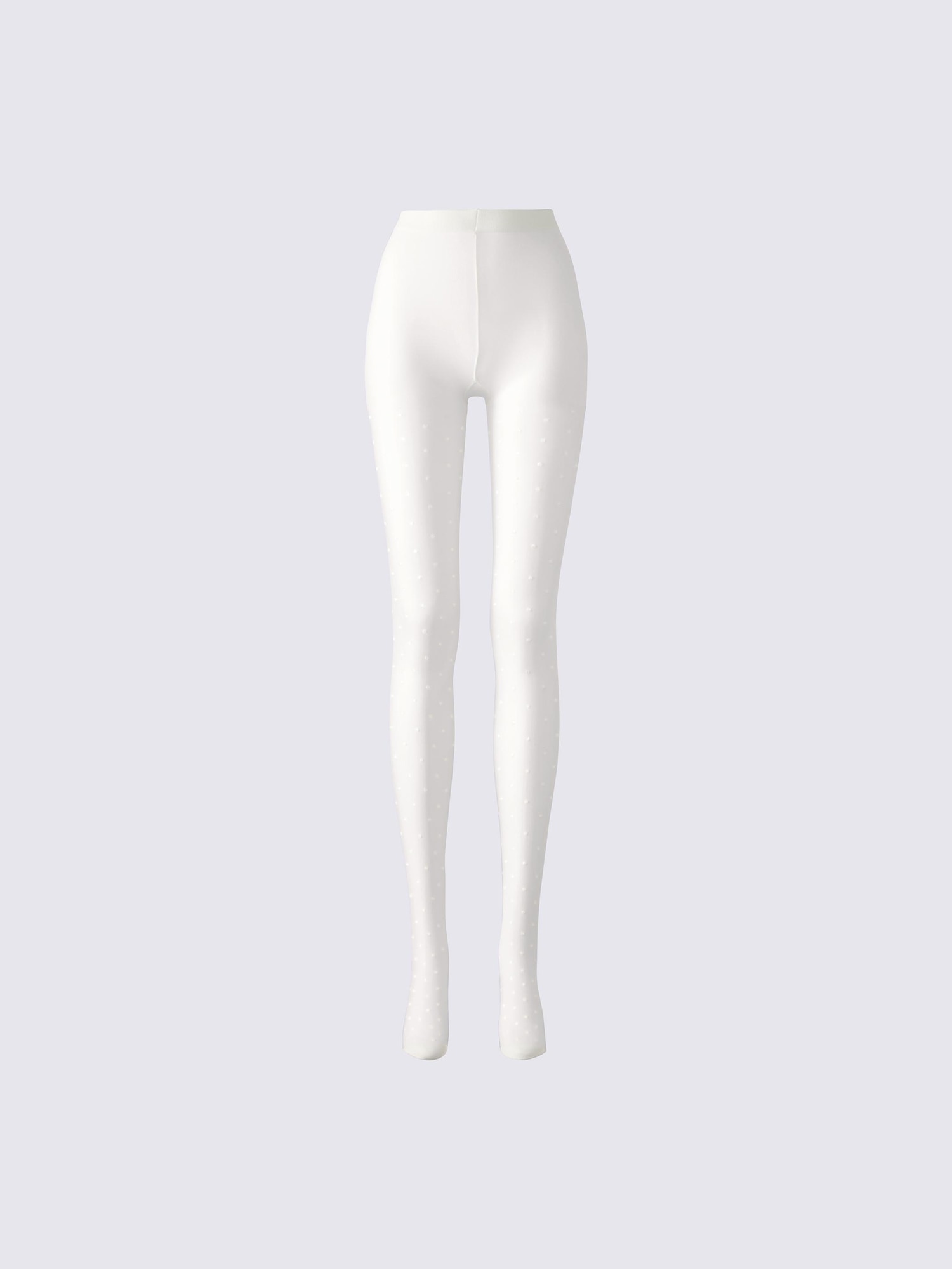 タイツ(ドット)(20デニール) - 01 OFF WHITE