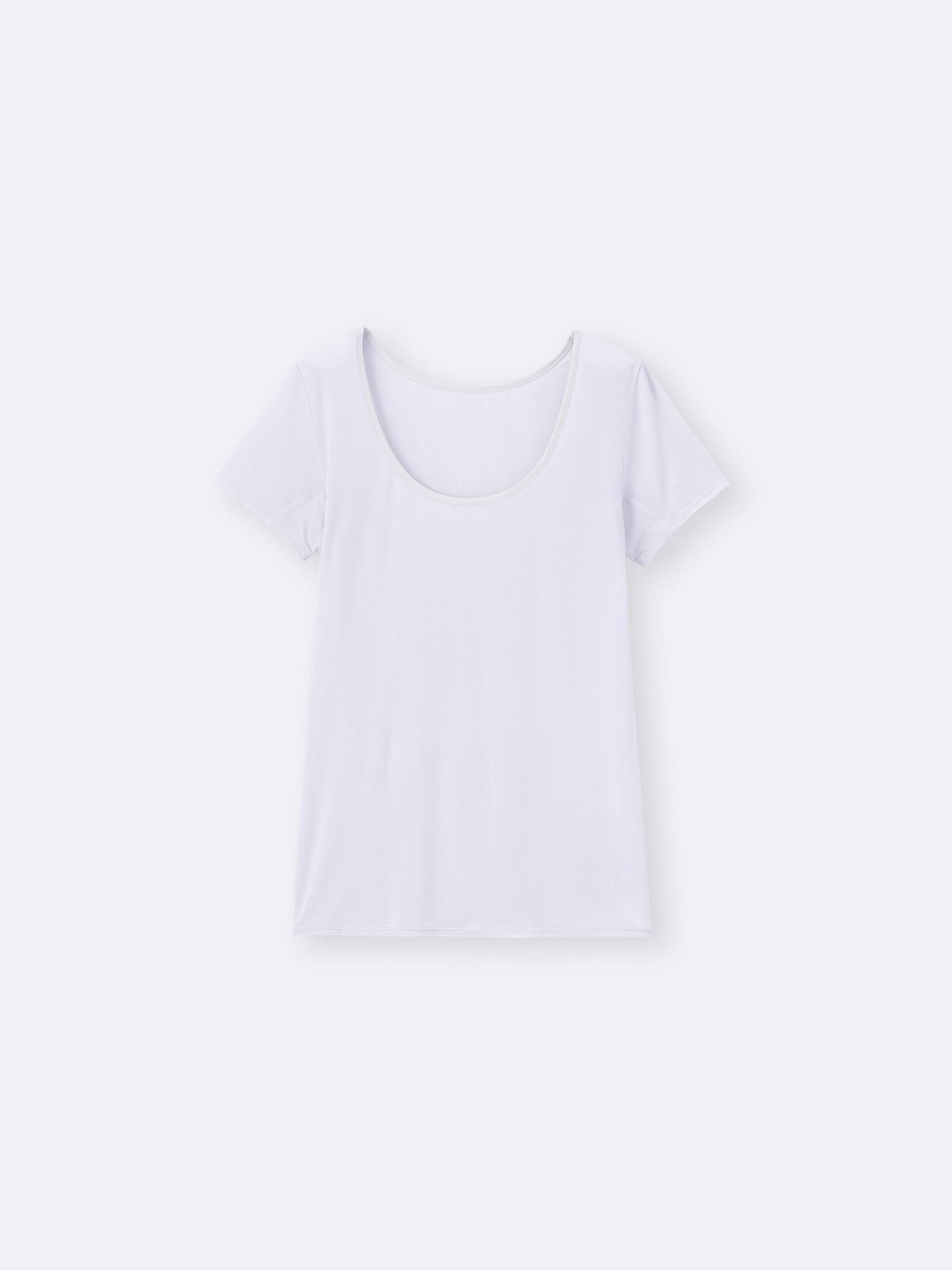 スタイルドライUネックT(半袖)(汗取り付き) - 02 LIGHT GRAY