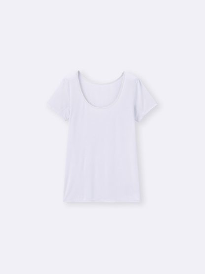 スタイルドライUネックT(半袖)(汗取り付き) - 02 LIGHT GRAY