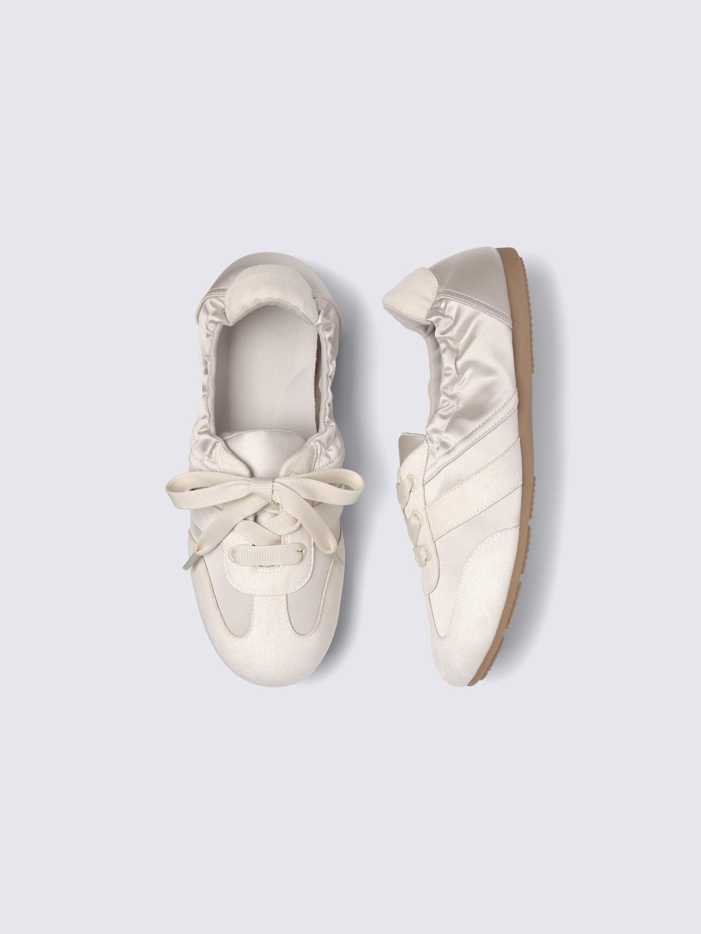 ギャザーバレエスニーカー - 02 LIGHT GRAY