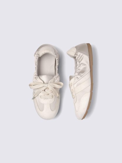 ギャザーバレエスニーカー - 02 LIGHT GRAY