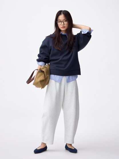 スウェットバレルアンクルパンツ(丈短め60.0cm) - 02 LIGHT GRAY