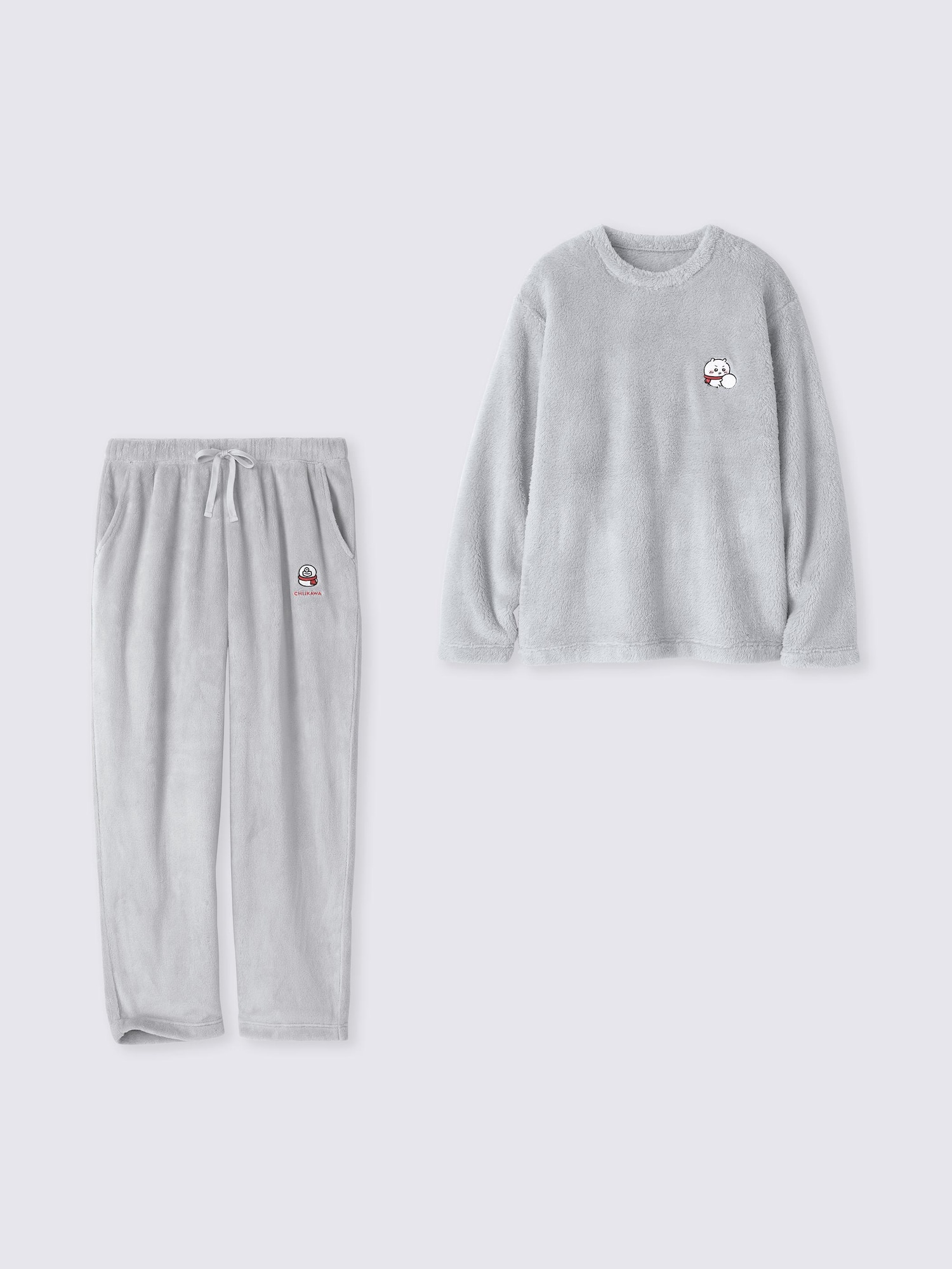 マシュマロフィールラウンジセット(長袖) CHIIKAWA - 02 LIGHT GRAY