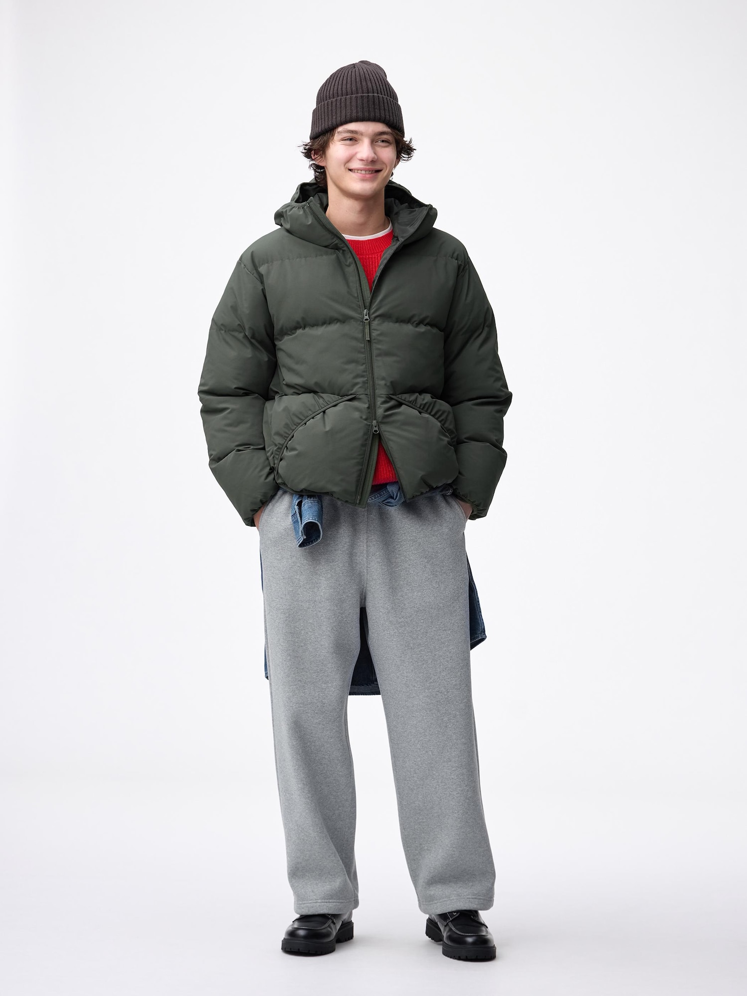 ヘビーウェイトスウェットワイドストレートパンツ(丈標準69.0～73.0cm) - 03 GRAY