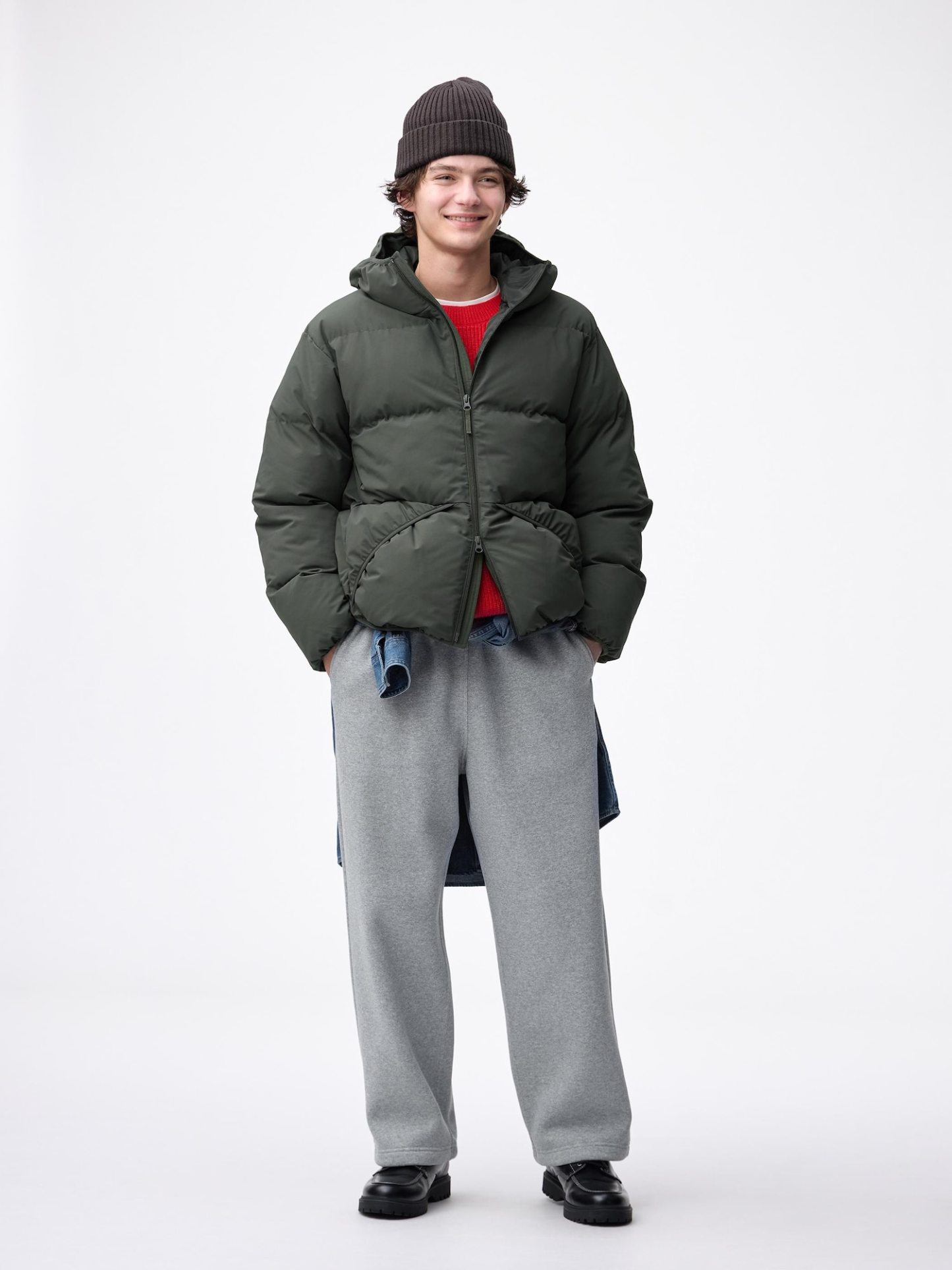 ヘビーウェイトスウェットワイドストレートパンツ(丈標準69.0～73.0cm) - 03 GRAY