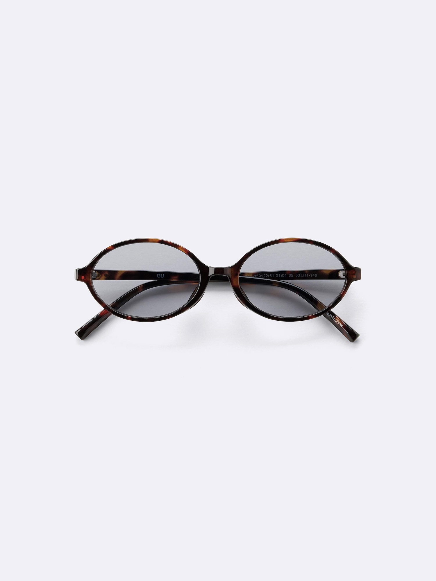 UVカットオーバルサングラス(2026年度春商品) - 04 GRAY