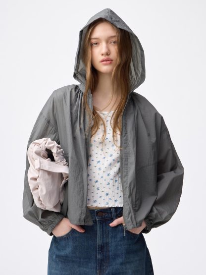 UVカットシアーパーカ - 06 GRAY