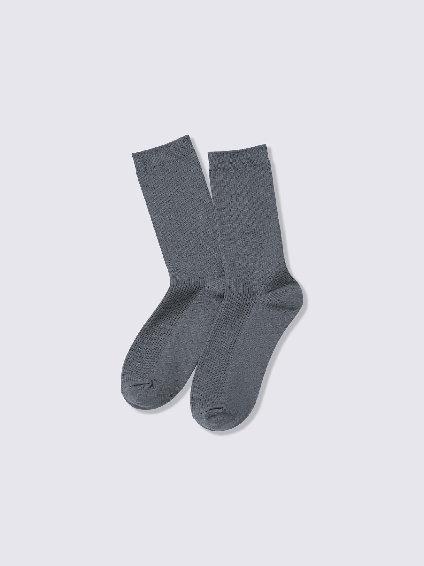 リブクルーソックス - 08 DARK GRAY