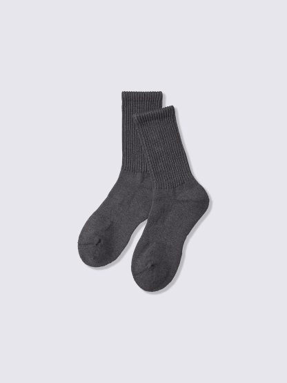 ウォームリブパイルクルーソックス - 08 DARK GRAY