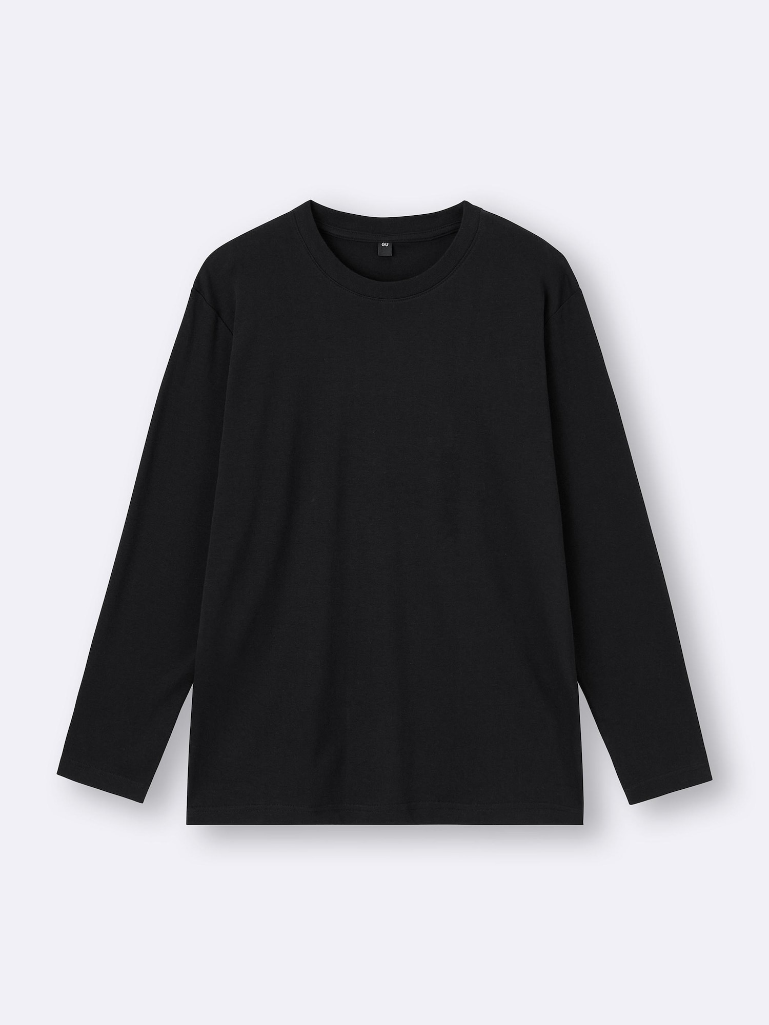 ソフトコットンクルーネックT(長袖) - 09 BLACK