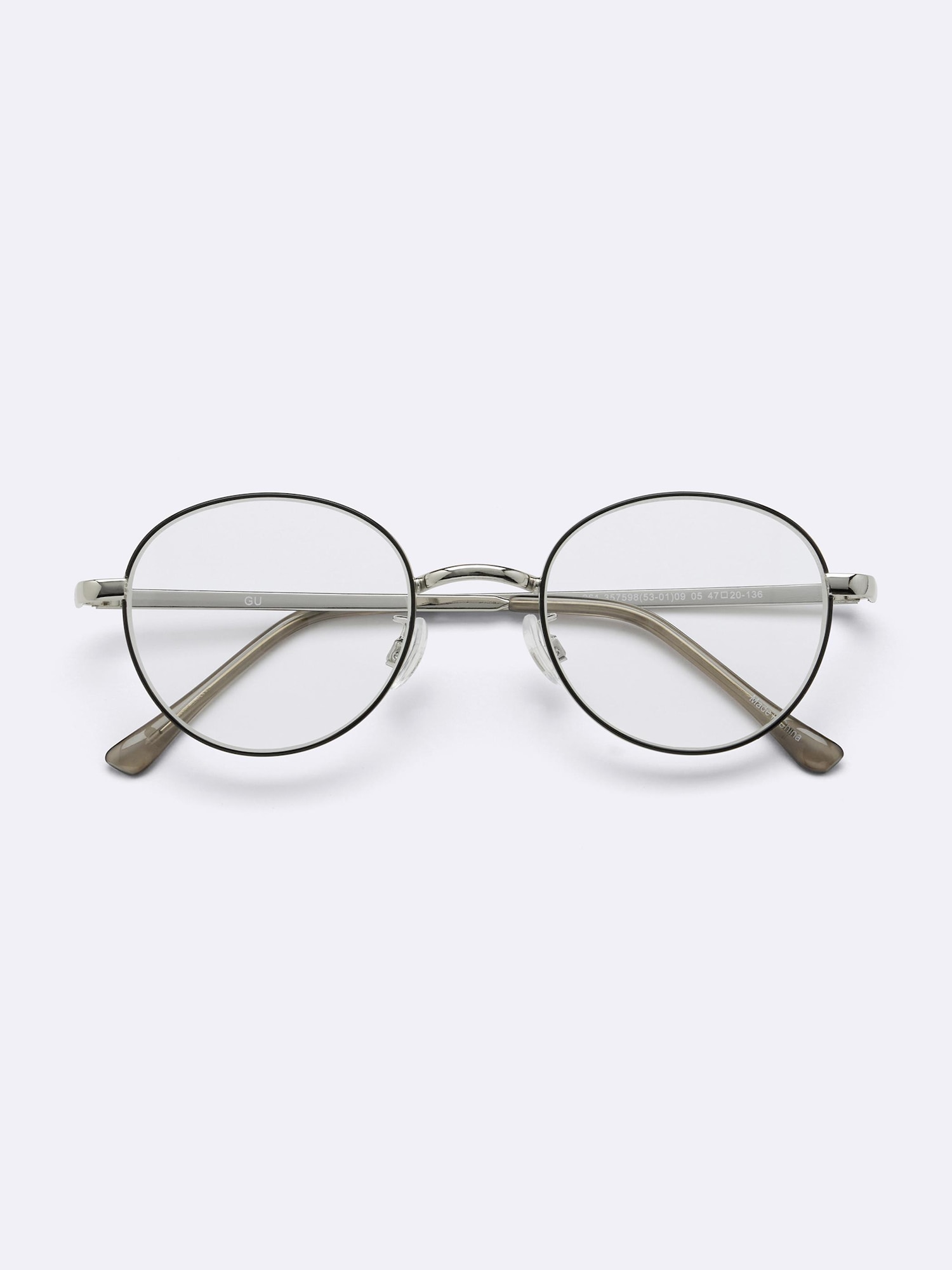 UVカットラウンドメタルサングラス(2025年度秋商品) - 09 BLACK