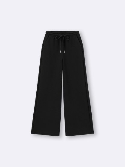 パフスウェットバギーパンツ(丈長め77.0cm) - 09 BLACK