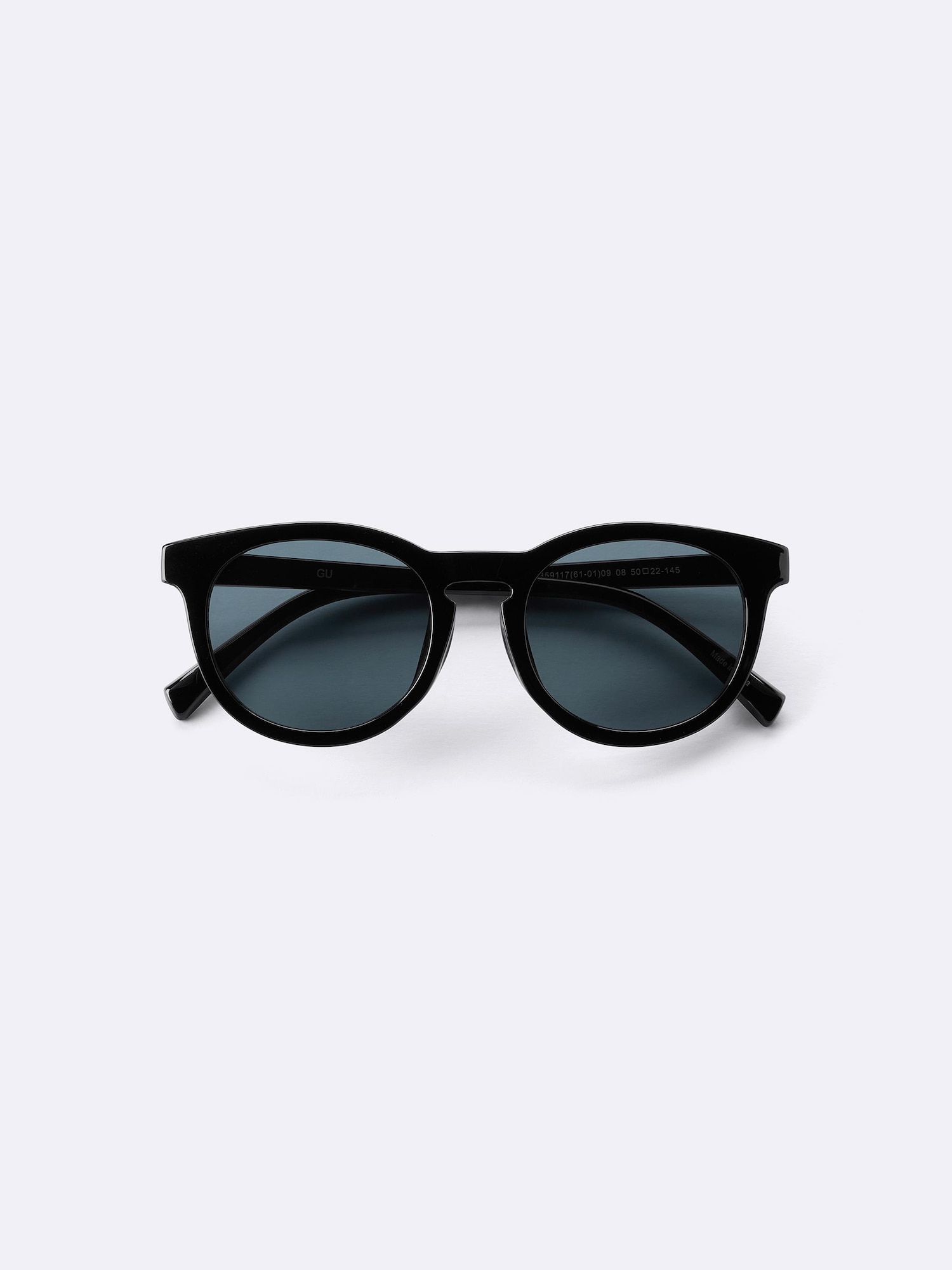 UVカットウェリントンサングラス - 09 BLACK