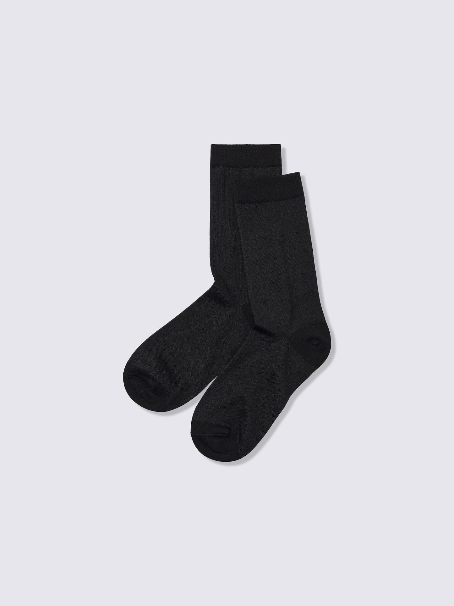 クルーソックス(ドット) - 09 BLACK