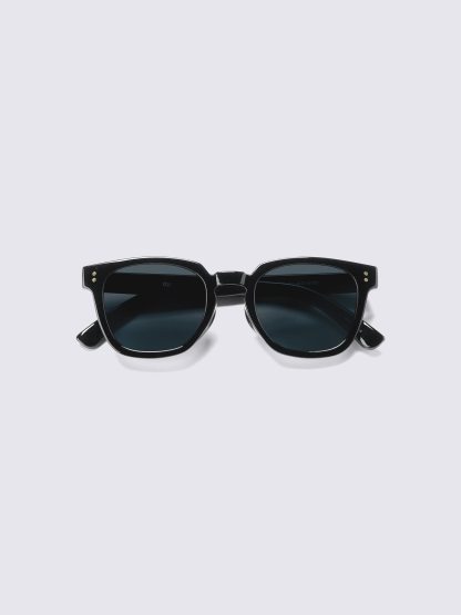 UVカットスクエアウェリントンサングラス - 09 BLACK