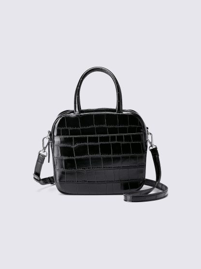 スクエアボストンバッグ - 09 BLACK