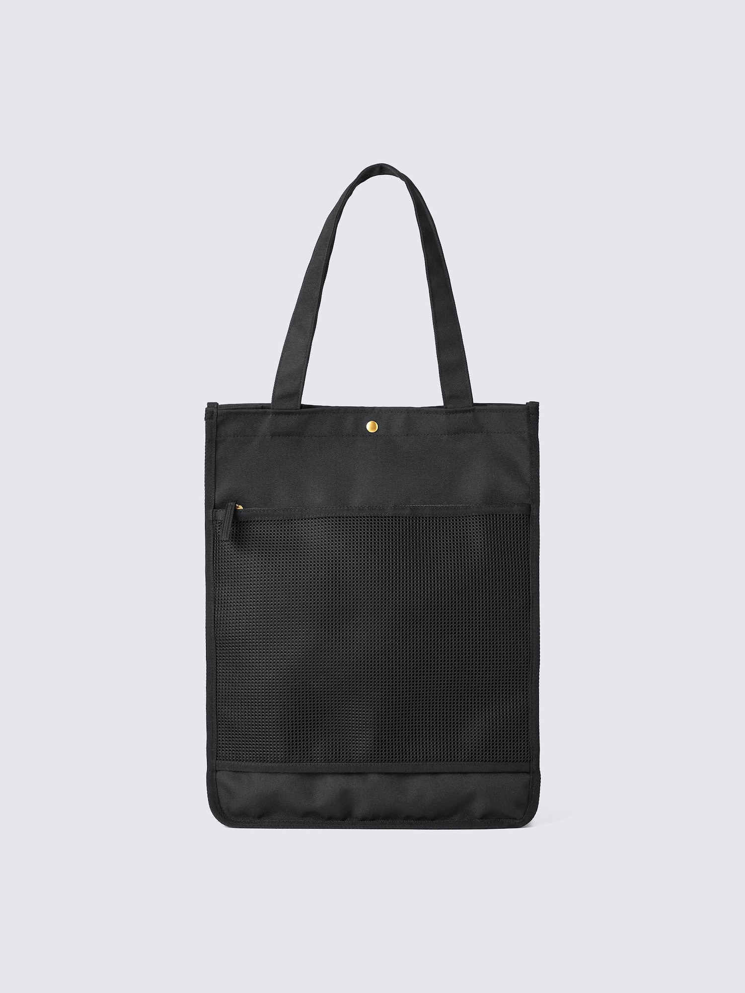メッシュコンビネーショントートバッグ - 09 BLACK