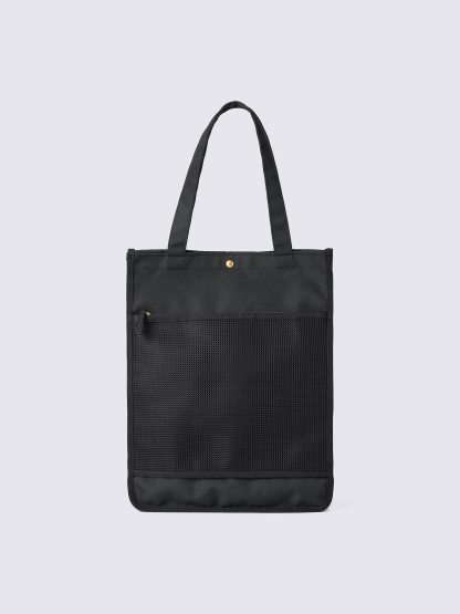 メッシュコンビネーショントートバッグ - 09 BLACK