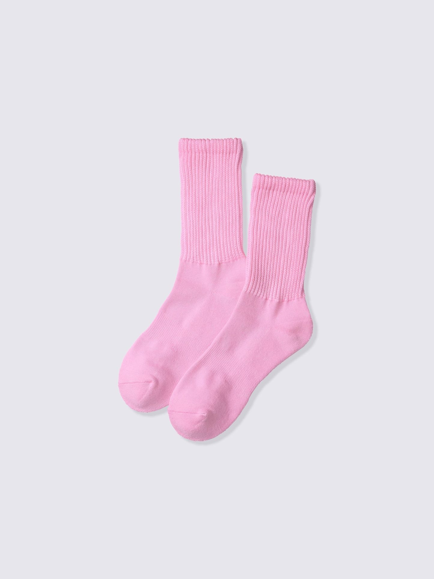 ウォームリブパイルクルーソックスB - 11 PINK