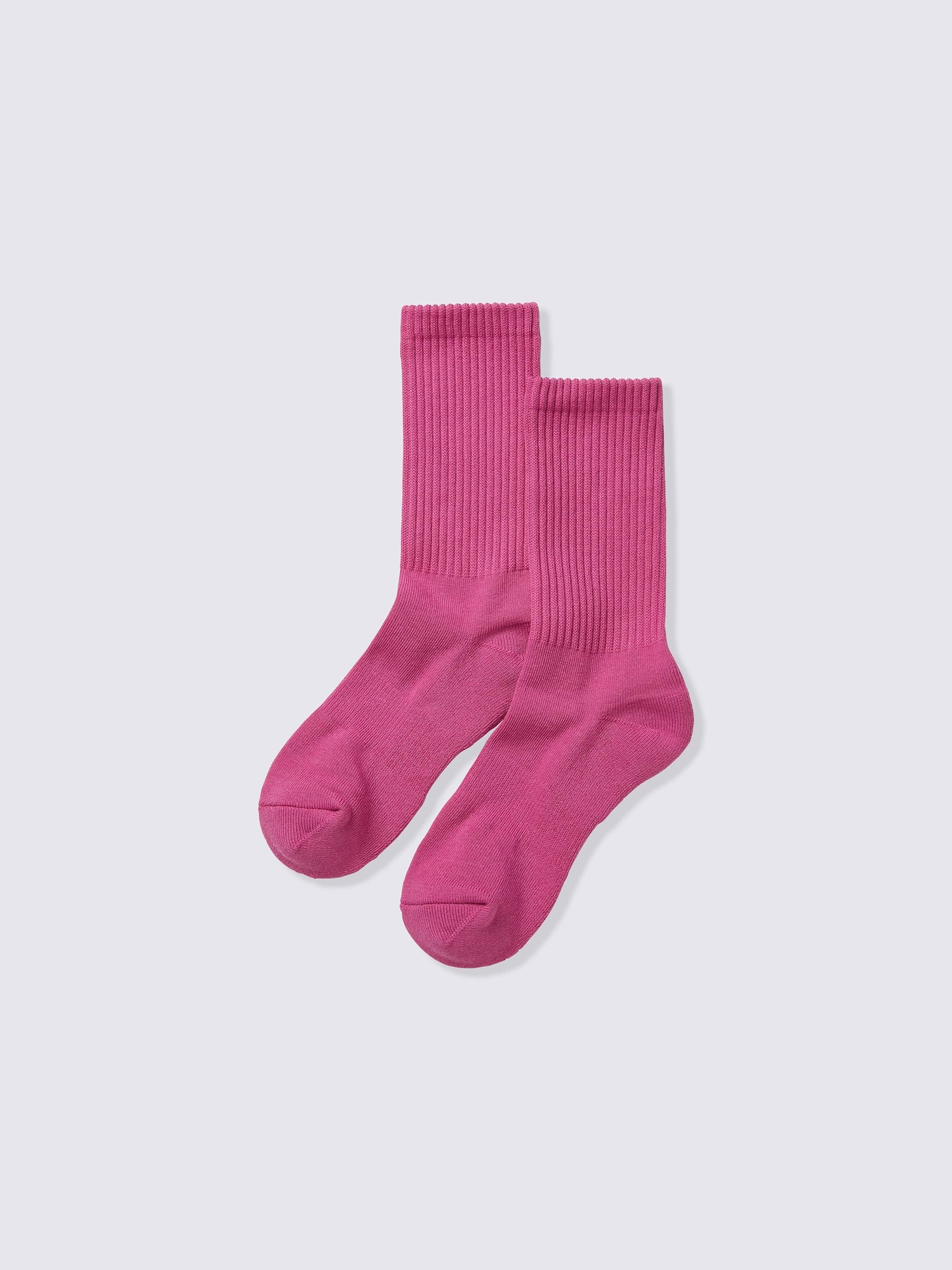 リブパイルクルーソックス - 12 PINK