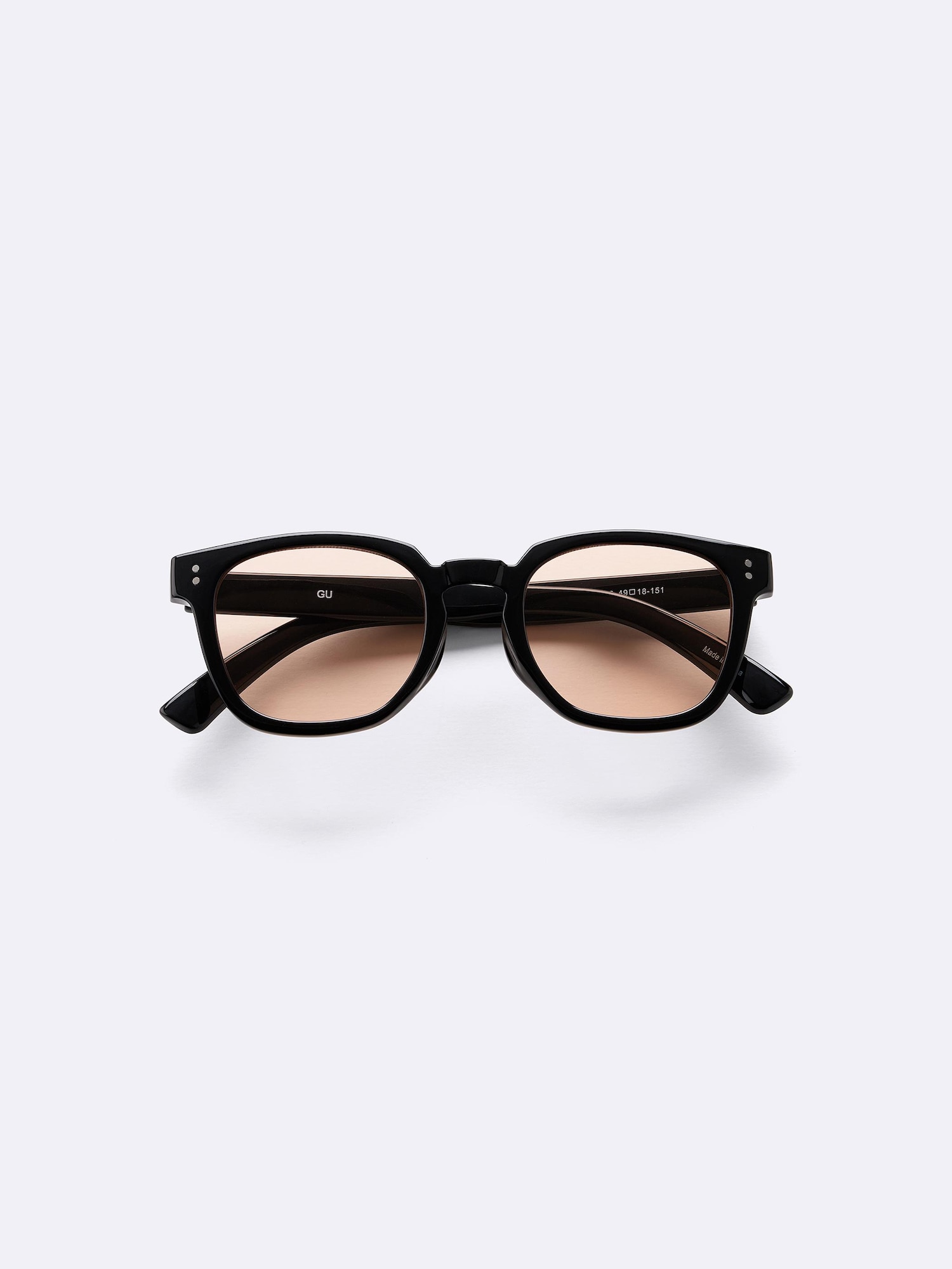 UVカットスクエアウェリントンサングラス(2026年度春商品) - 28 DARK ORANGE