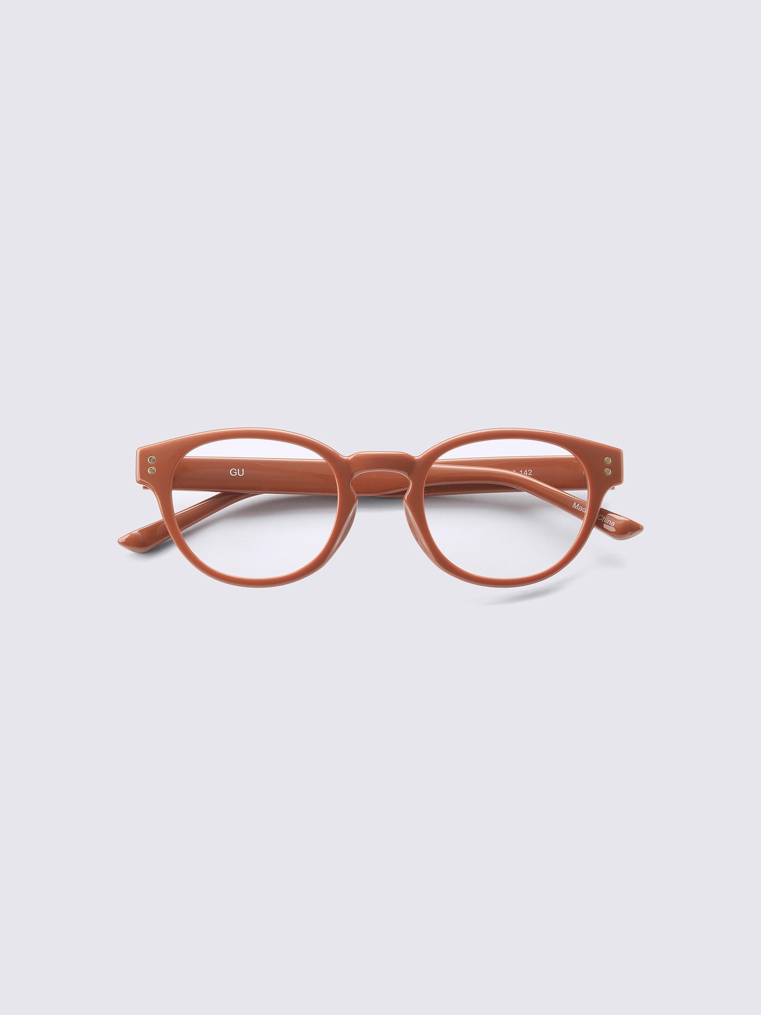 UVカットラウンドウェリントンサングラス - 28 DARK ORANGE