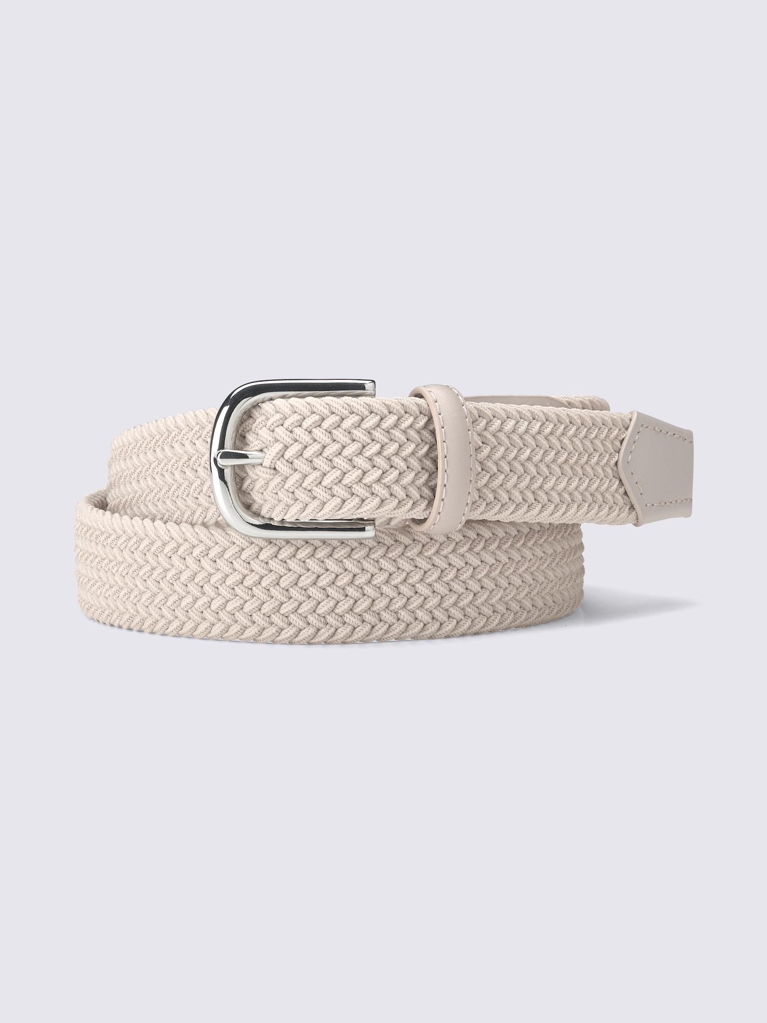 レザーコンビネーションメッシュベルト - 30 NATURAL