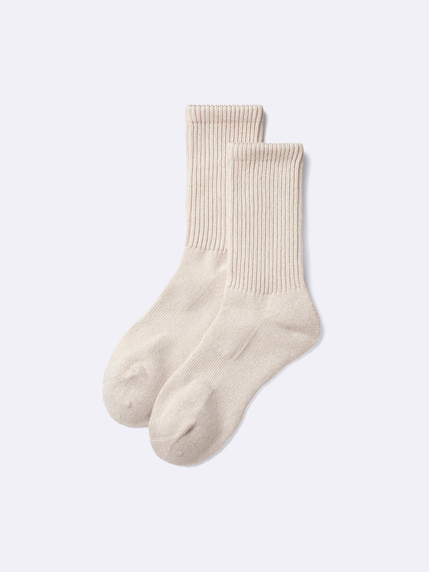 スタイルヒートリブパイルクルーソックス - 31 BEIGE