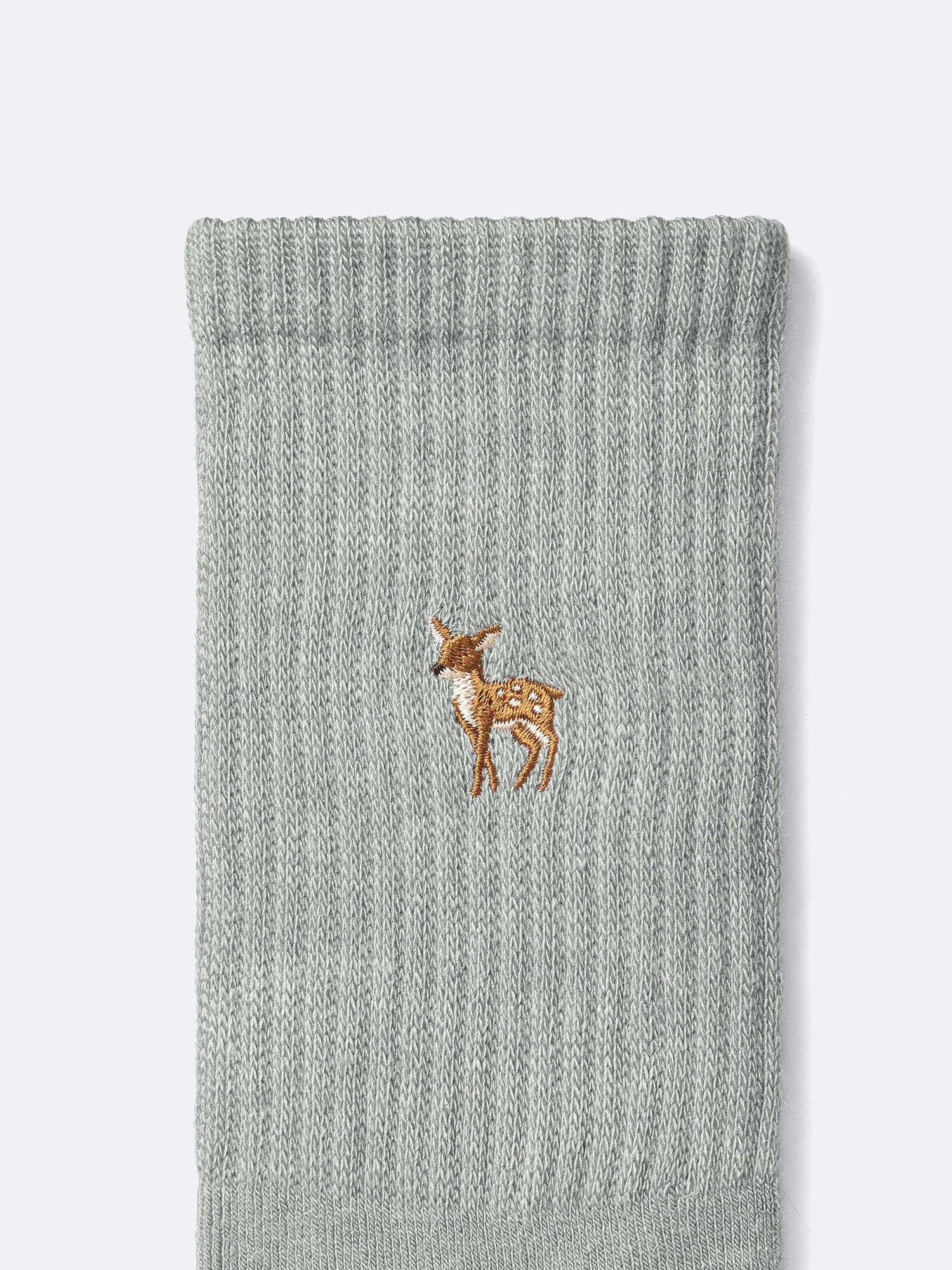 スタイルヒートパイルクルーソックス(刺繍)(2025年度冬商品)