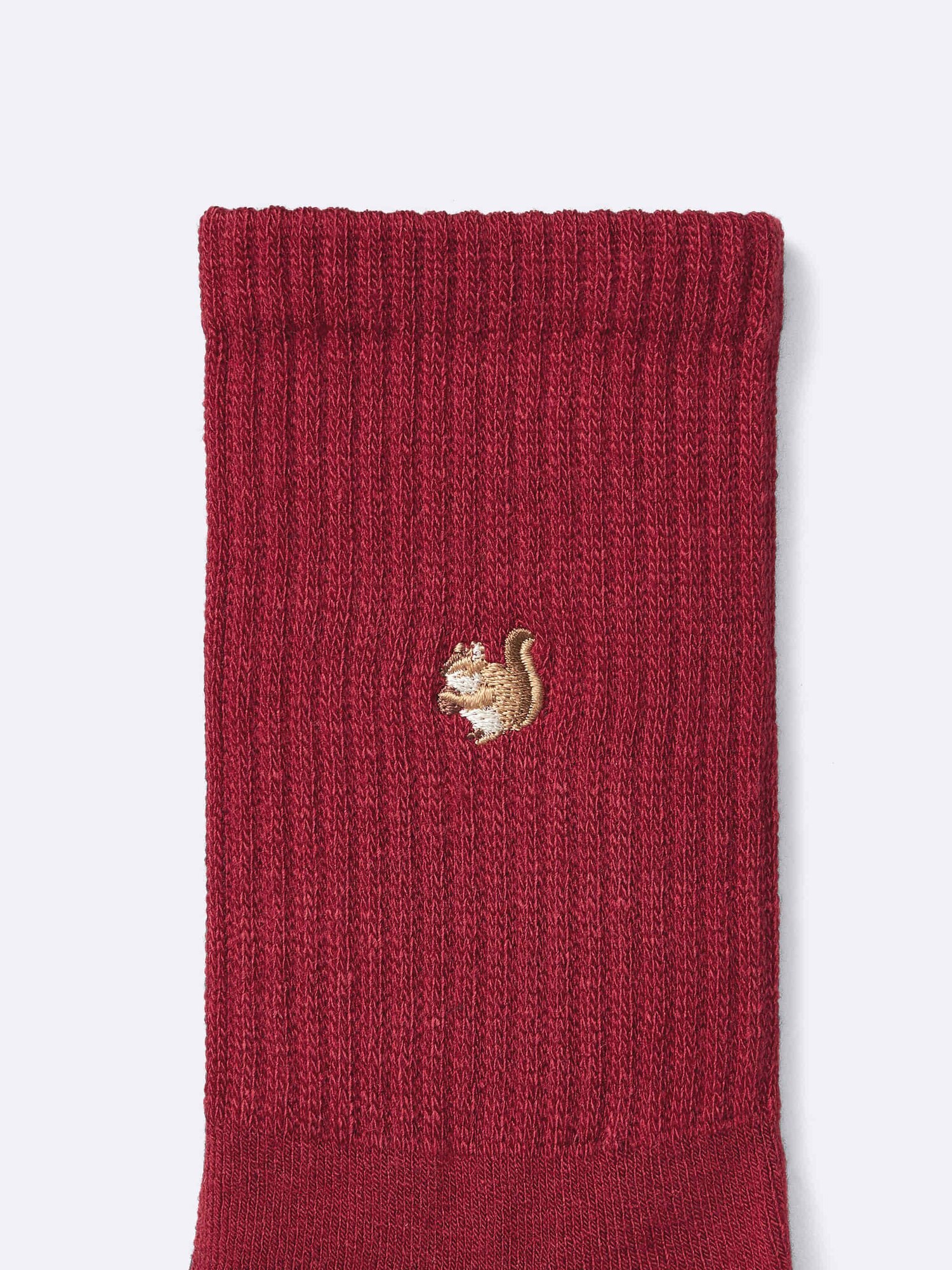 スタイルヒートパイルクルーソックス(刺繍)(2025年度冬商品)