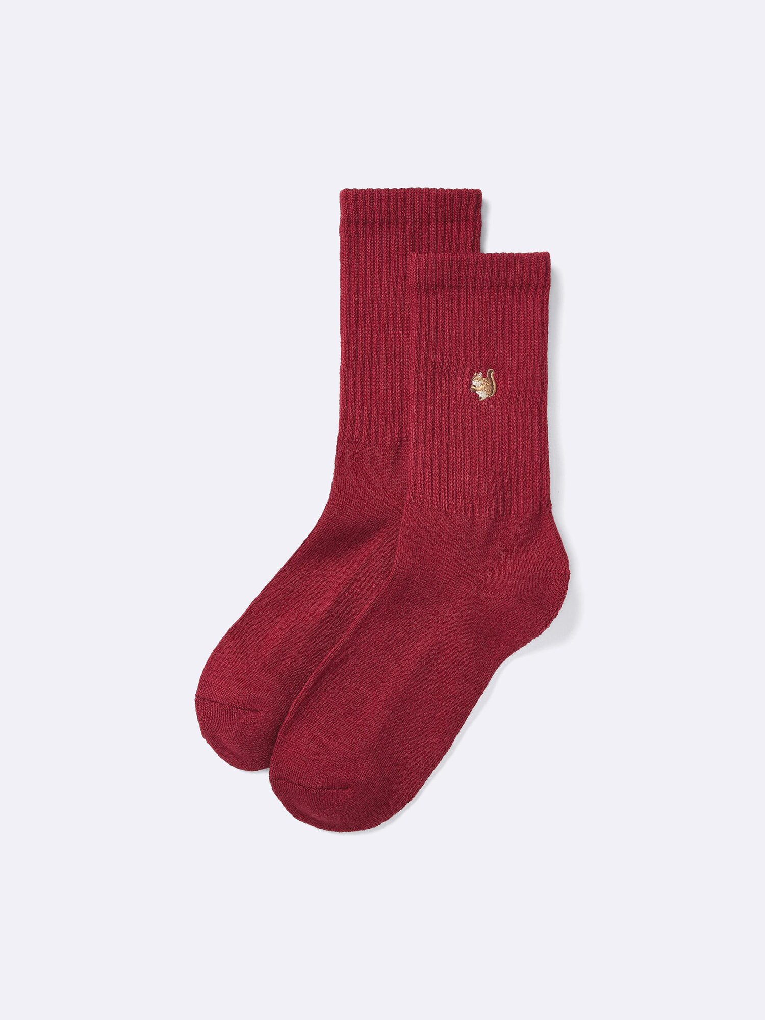 スタイルヒートパイルクルーソックス(刺繍)(2025年度冬商品)