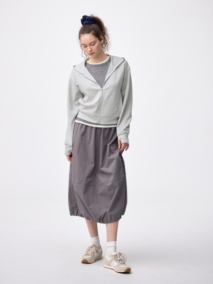 UVカットフルジップパーカ - 02 LIGHT GRAY