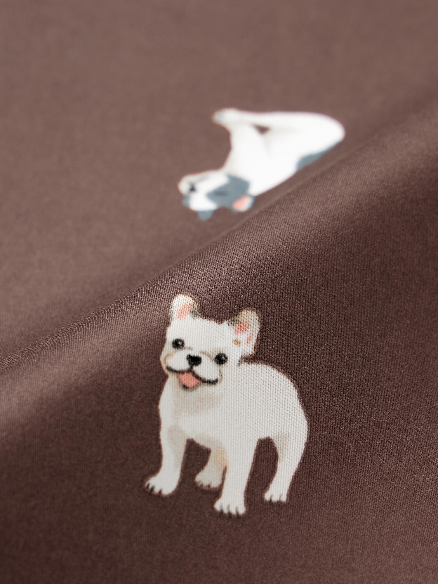 サテンパジャマ(半袖&ショートパンツ)(ドッグ)