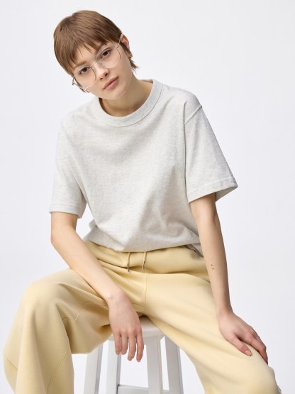 コットンクルーネックT - 30 NATURAL