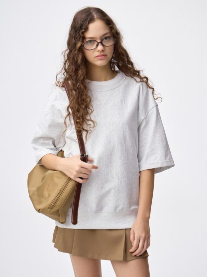 スウェT(5分袖) - 02 LIGHT GRAY