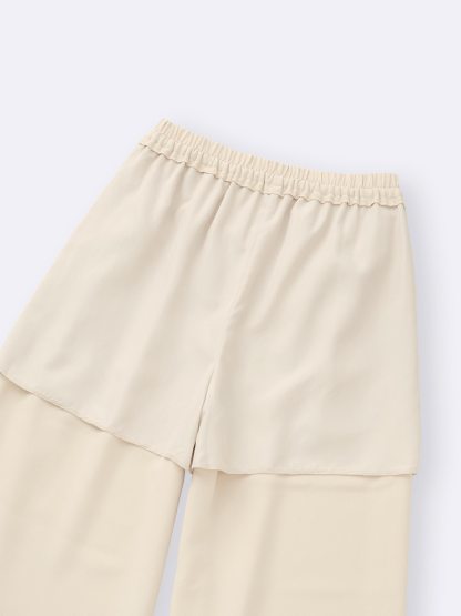 ドレープワイドパンツ