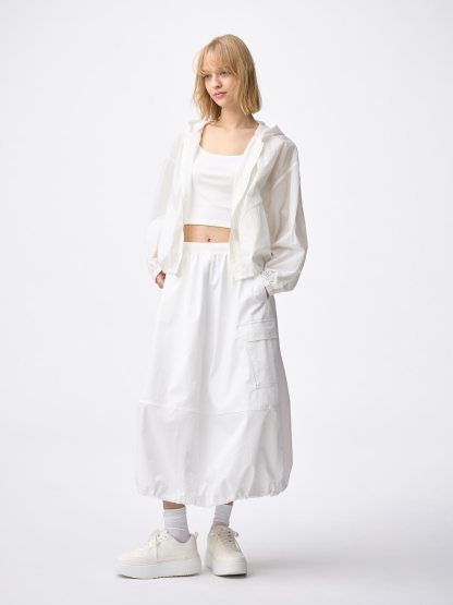 UVカットシアーパーカ - 01 OFF WHITE
