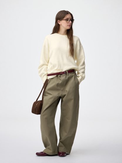 スウェットライクニットオーバーサイズプルオーバー - 30 NATURAL