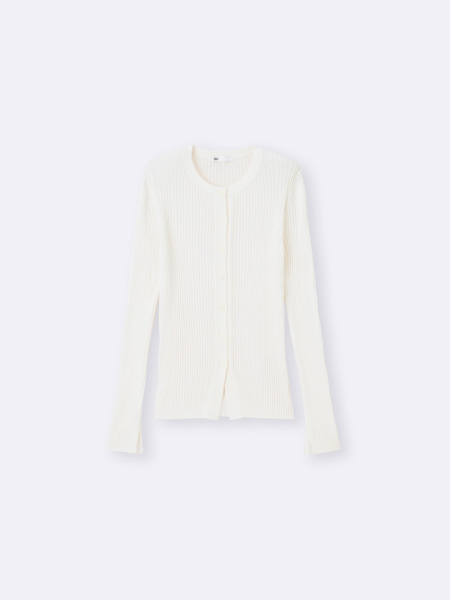 シアーリブカーディガン