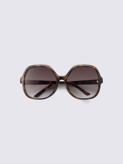 UVカットバタフライサングラス - 36 BROWN